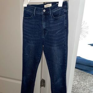 pacsun super high rise jegging dark blue